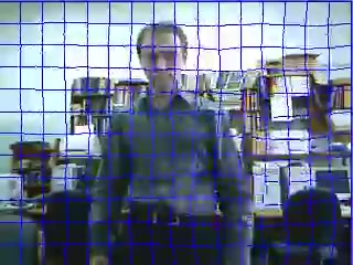 MirrorFun — ранняя демонстрация перед веб-камерой в комнате. Кадр 00:12; видео опубликовано 27.04.2010.